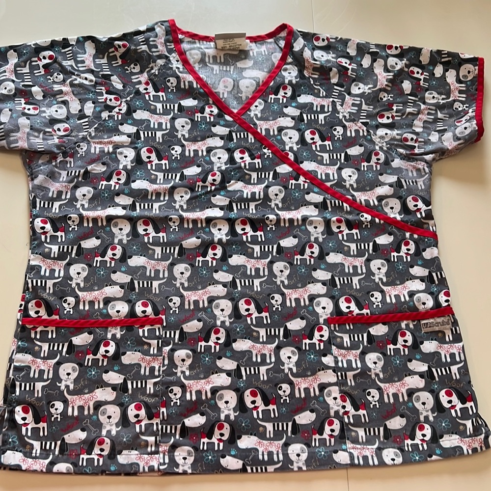 Large female scrub top